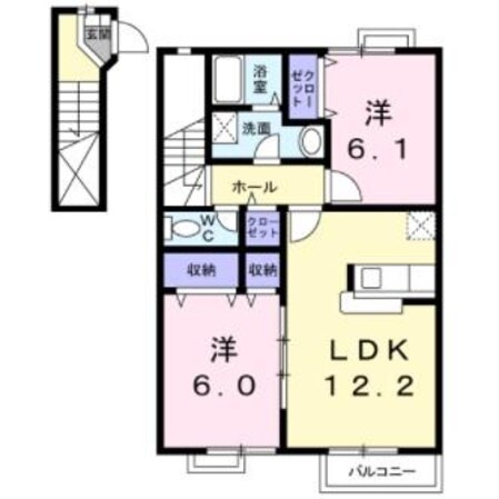 近鉄弥富駅 徒歩9分 2階の物件間取画像